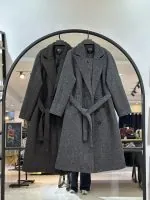 پالتو بلند فوتر کوبیده 6 دکمه مزونی ناز دخت (35730)