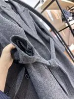 پالتو بلند فوتر کوبیده 6 دکمه مزونی ناز دخت (35730) - Image 2