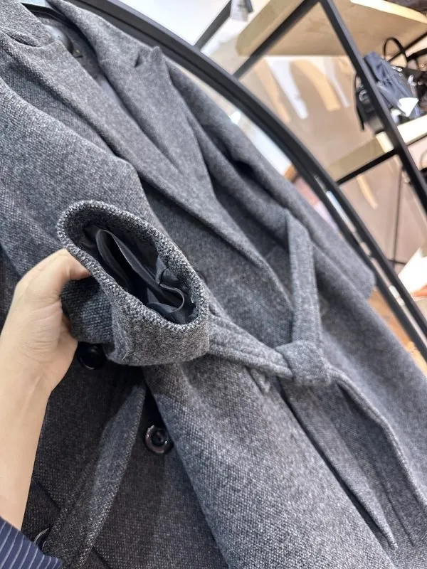 پالتو بلند فوتر کوبیده 6 دکمه مزونی ناز دخت (35730) - Image 2