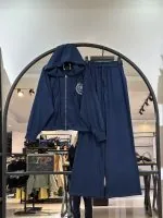 ست بامبر و شلوار بگ لارنس میله ای گلدوزی شده (35844)