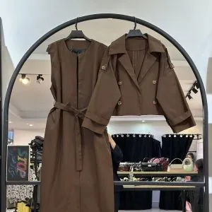 بارانی کتان استانبول درجه یک کتی دو تیکه (35895)