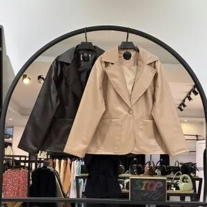 کت چرم لواشکی درجه یک استر دار (36062)