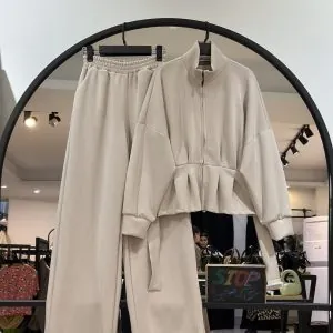 ست کت شلوار اویشو چین دار خانومی (36064)