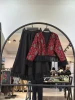 ست دو تیکه یلدایی پایین چین عروسکی ایرانه (36072)