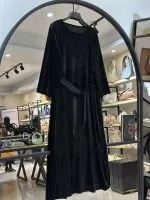 ست رویه گیپور و پیراهن استین بلند مخمل (36073) - Image 4