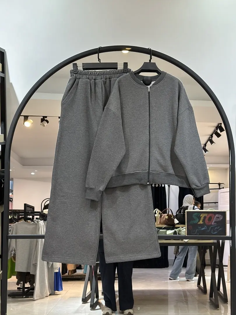 ست سویشرت شلوار دورس سه نخ نرم و لطیف تو کرکی ادلیا (36099) - Image 1