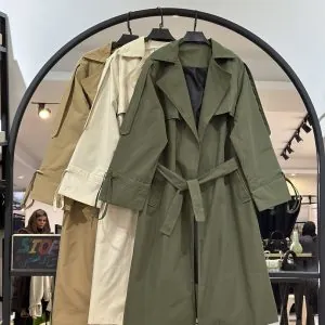 بارانی کتان تی سی استر دار صحرا (36102)