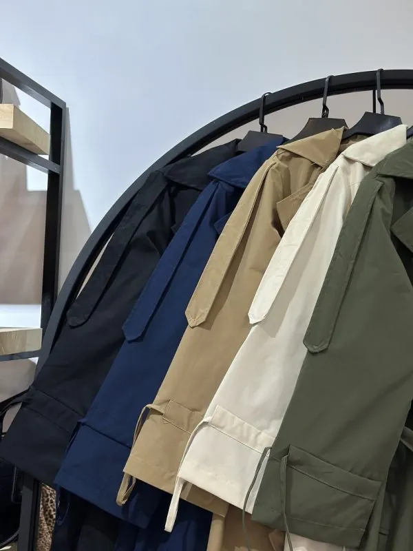 بارانی کتان تی سی استر دار صحرا (36102) - Image 2