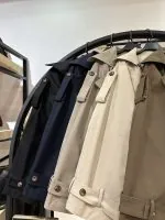 ترنچ کت پایین دو دکمه پلیسه ایوان (36113) - Image 2